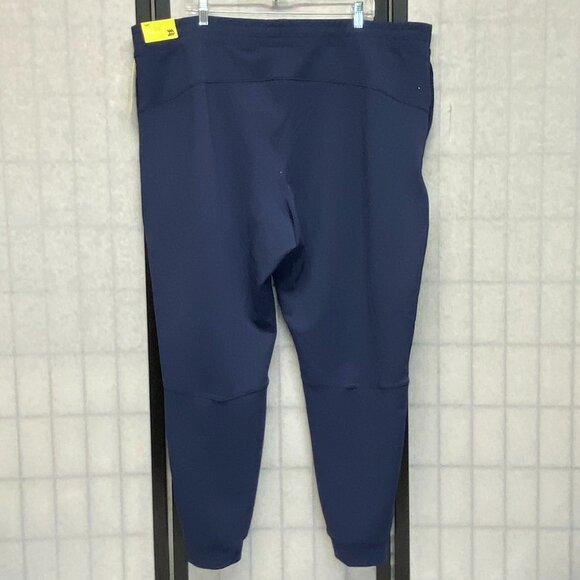 All in Motion Waffle Knit Zip Pocket Drawstring Waist Jogger Navy NWT XXL - Picture 2 of 12